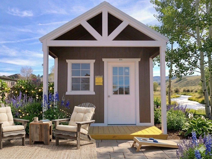 "The San Juan Social Club" 10x20 Utility Shed Playhouse